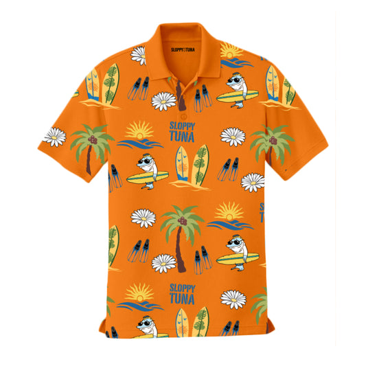 Sloppy Tuna Sunset Session Golf Shirt